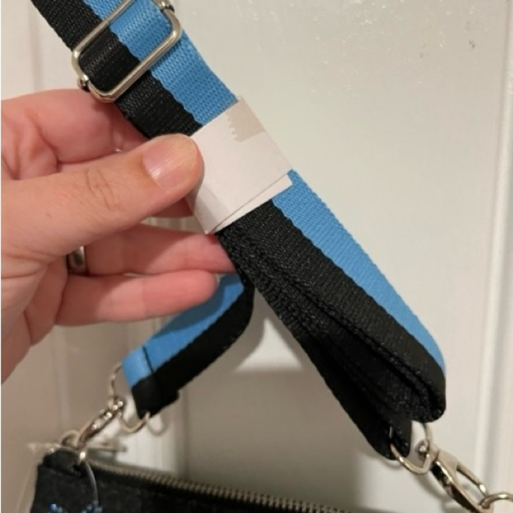 Brighton Sparkle Blue Denim Butterfly Crossbody Bag - Picture 7 of 7